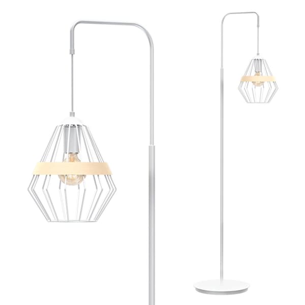 Golvlampa CLIFF WHITE 1xE27