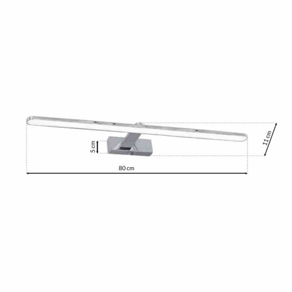 SPLASH CHROME 80cm 16W LED vägglampa