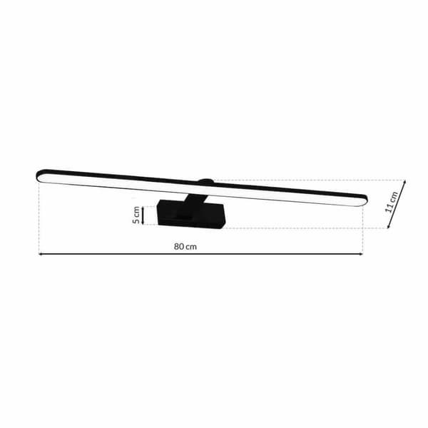SPLASH BLACK væglampe 80cm 16W LED