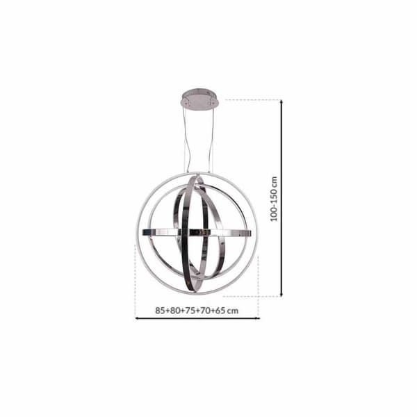 COPERNICUS CHROME 260W LED pendellampa