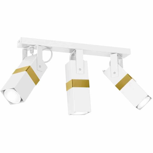 VIDAR VIT/GULD taklampa 3xGU10