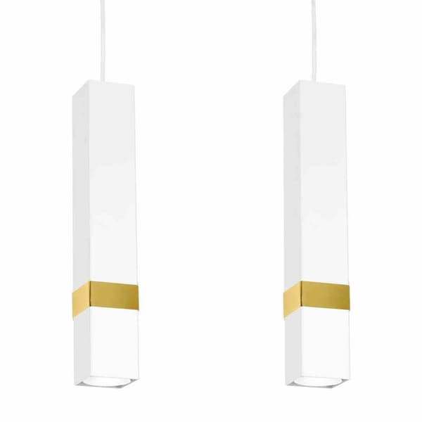 Hänglampa VIDAR WHITE/GULD 3xGU10