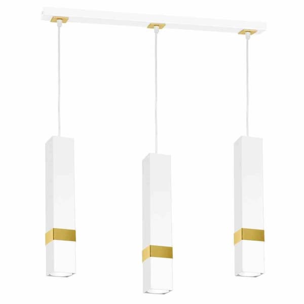 Hänglampa VIDAR WHITE/GULD 3xGU10