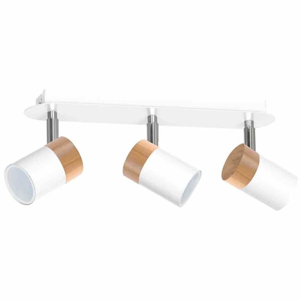 JOKER WHITE/WOOD loftslampe 3xGU10