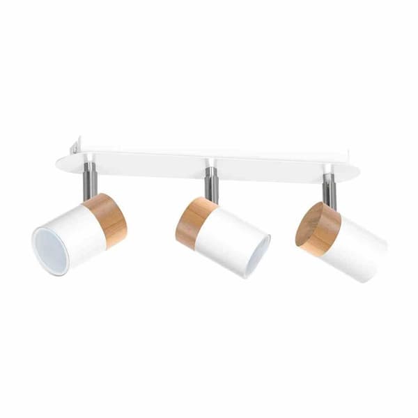 JOKER WHITE/WOOD loftslampe 3xGU10