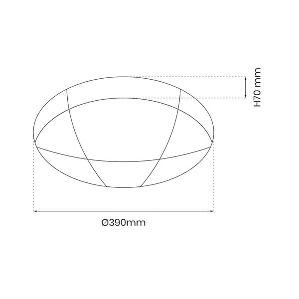 BOB 24W LED taklampa Ø390 mm