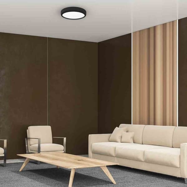 GEA BLACK 36W LED-kattovalaisin Ø390 mm