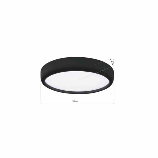 GEA BLACK 36W LED-kattovalaisin Ø390 mm
