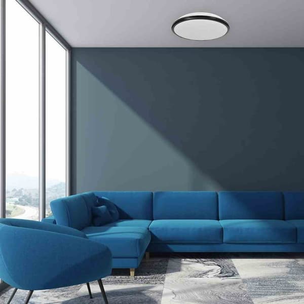 TERMA SORT 18W LED IP44 loftslampe Ø280 mm