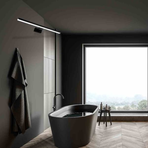 SHINE BLACK væglampe 80cm 15W LED
