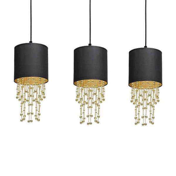 Riippuvalaisin ALMERIA BLACK/GOLD 3xE27