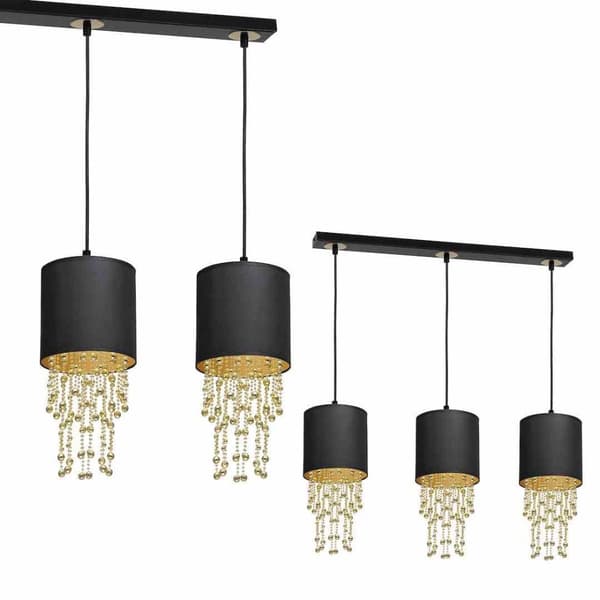 Riippuvalaisin ALMERIA BLACK/GOLD 3xE27