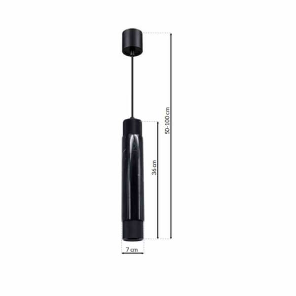 Riippuvalaisin MARBLE BLACK 1xGU10