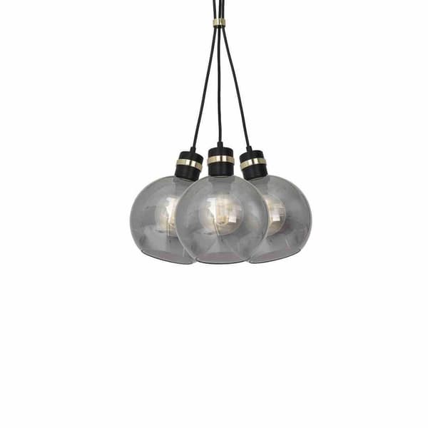 Hængelampe OMEGA SORT/GULD 3xE27