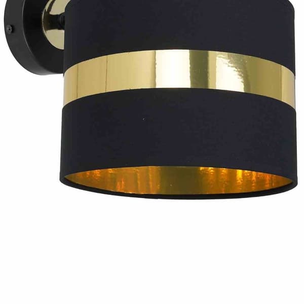 PALMIRA SORT/GULD 1xE27 60W væglampe
