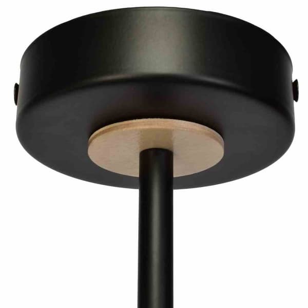 Loftslampe SALMA SORT / TRÆ 3xE27