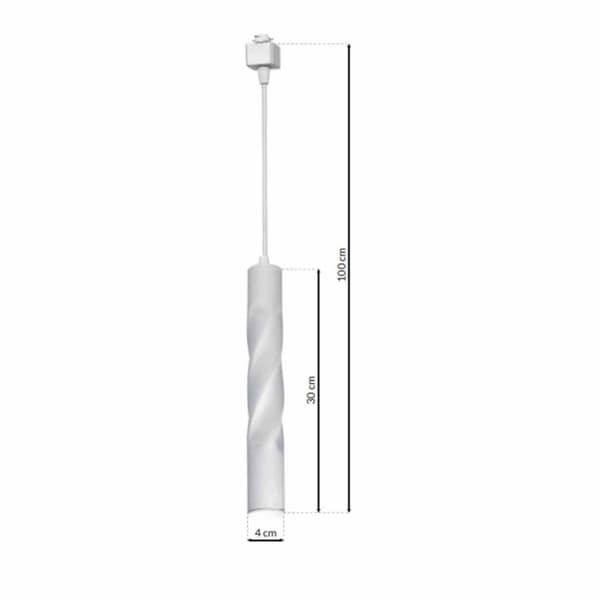 TRACK LIGHT HÄNGE TWISTED WHITE 3W LED