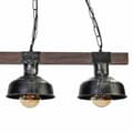 Miniatyrbild 5 av 9: Hänglampa FARO BLACK/WOOD 3xE27