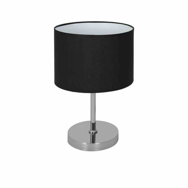 Bordlampe CASINO SORT/KROM 1xE27