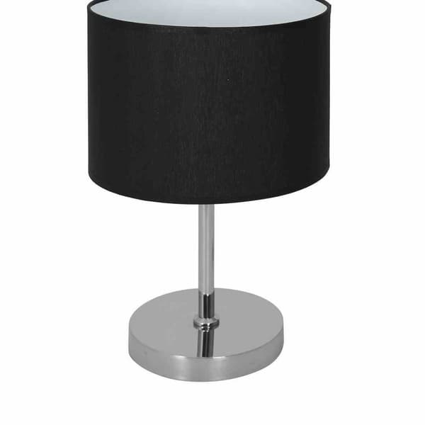 Bordlampe CASINO SORT/KROM 1xE27