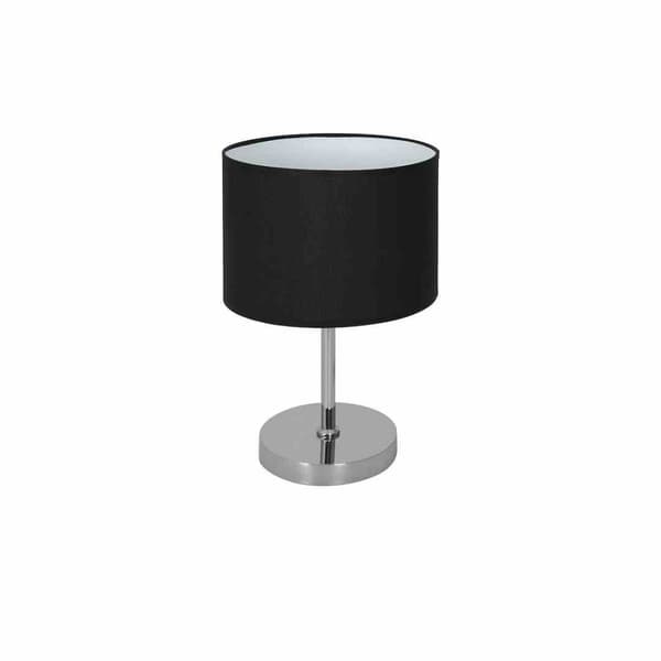 Bordlampe CASINO SORT/KROM 1xE27