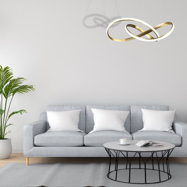 HÆNGELAMPE CAPPIO GULD 36W LED
