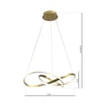 Miniatyrbillede 9 af 10: HÆNGELAMPE CAPPIO GULD 36W LED