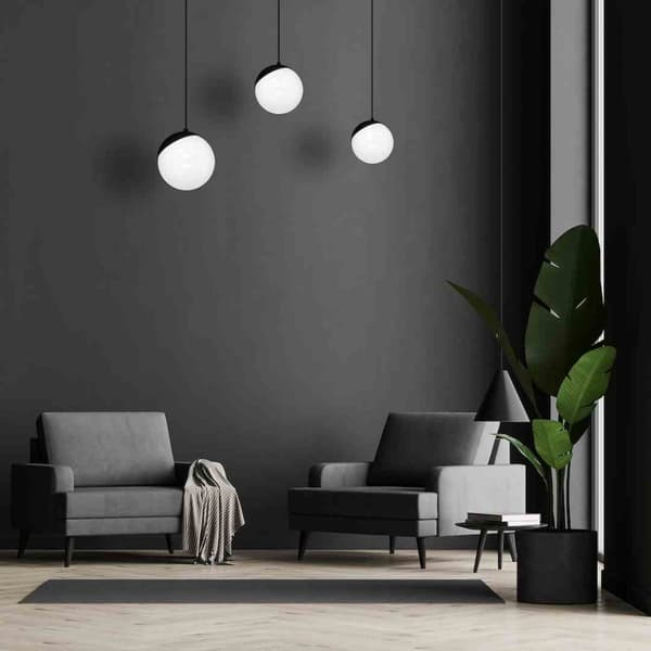 Hänglampa SFERA BLACK 3xE14
