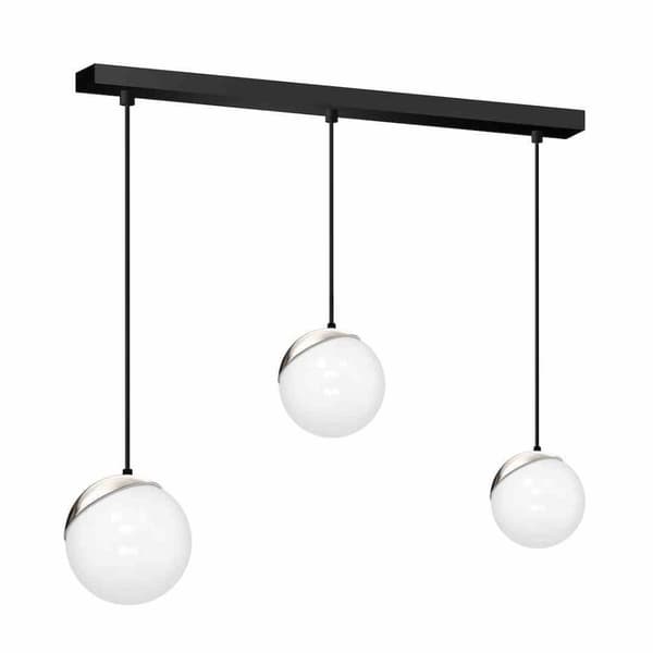Hængelampe SFERA BLACK/CHROME 3xE14