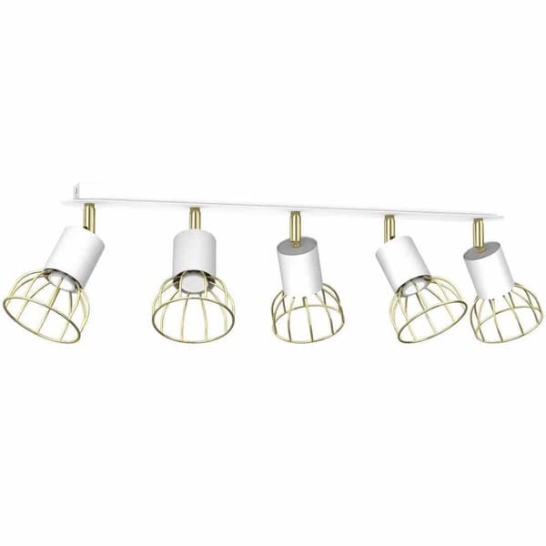 DANTE Hvid/Guld loftslampe 5x mini GU10