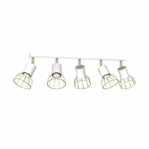 DANTE Hvid/Guld loftslampe 5x mini GU10