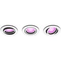 Miniatyrbillede 1 af 4: Philips Hue White and Color Ambiance Centura indbygget smart loftlampe, hvid, 3 x 4.2W, GU10