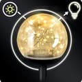 Miniatyrbillede 6 af 11: Solcellelampe gennemsigtig kugle 4stk Ilumen LS-103