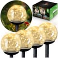 Miniatyrbillede 1 af 11: Solcellelampe gennemsigtig kugle 4stk Ilumen LS-103