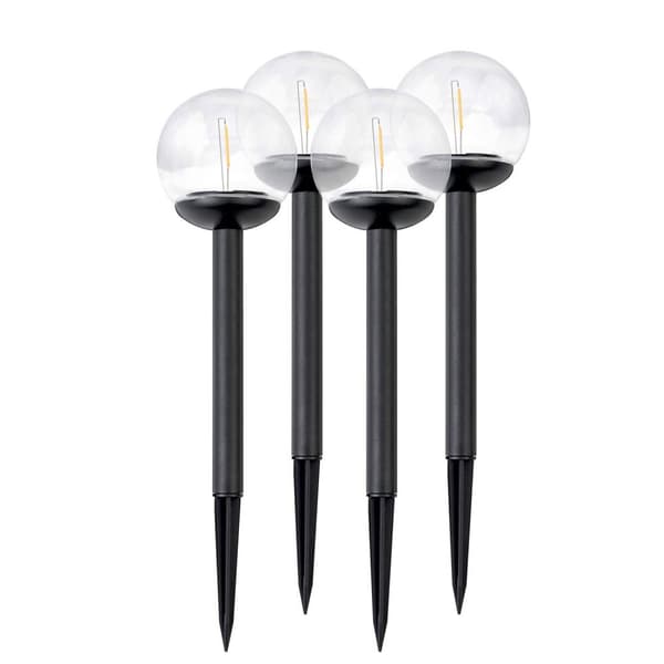 Solcellslampa transparent kula 4st Ilumen LS-103