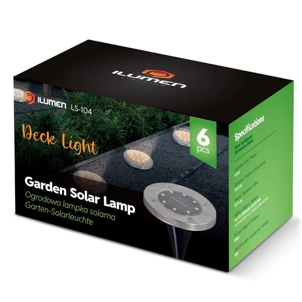 Solar jordlampe 6stk Ilumen LS-104