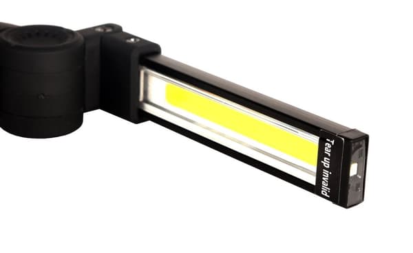 LED COB ladattava työpajalamppu, 1200 lm, taskulampulla, iso