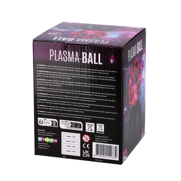 Party Time Plasmaboll 7,5 cm Svart