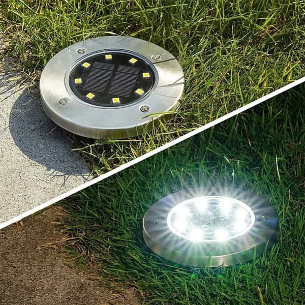 Solcelle LED Havelamper Stål Pitter VILDE 11,5 cm 12 stk.