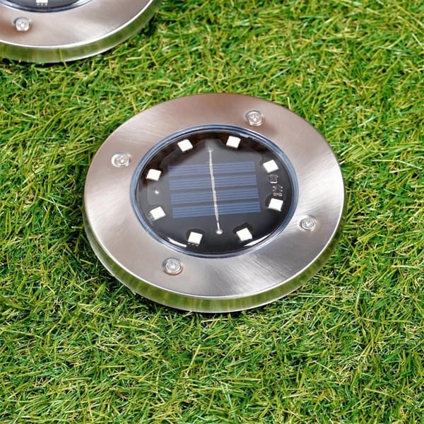 Solcelle LED Havelamper Stål Pitter VILDE 11,5 cm 12 stk.