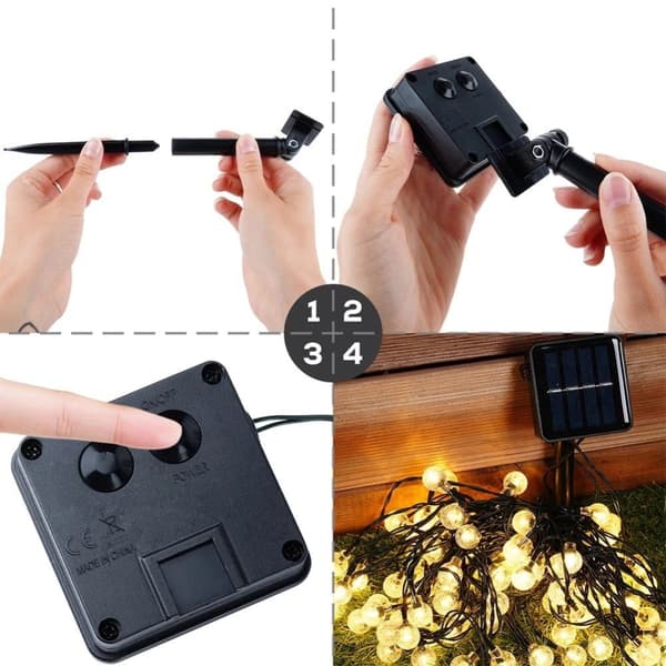 Solar Christmas Garden Garland ORION LED 10 m 100 st.