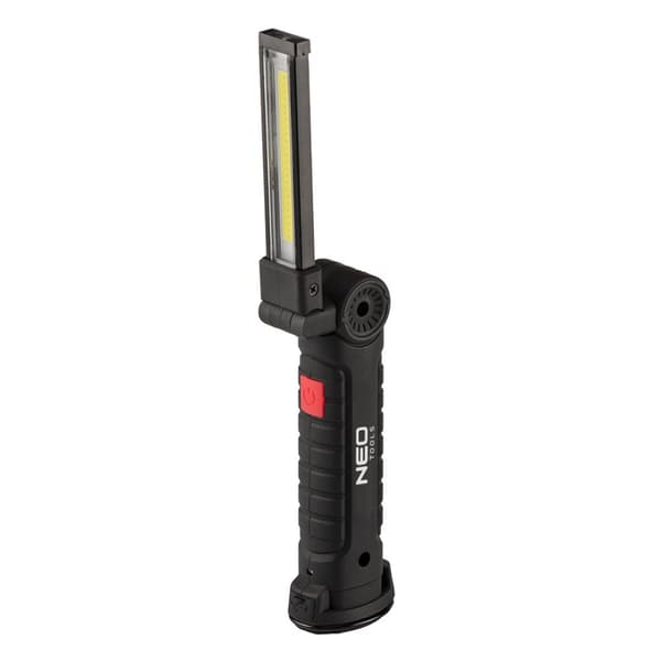 200lm COB genopladelig værkstedslampe + lommelygte