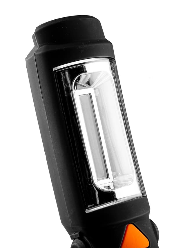 Batteridrevet værkstedslampe 300 lm COB 2 i 1 + 3xAA batterier