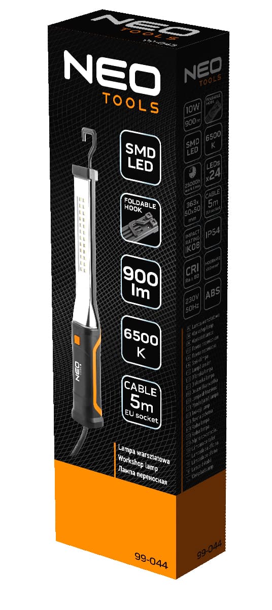 Værkstedslampe 230V 900lm SMD