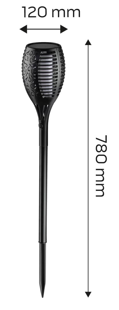 Solar trädgårdslampa låga SMD driven