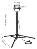 Miniatyrbillede 10 af 10: Enkelt spotlight 30W SMD LED 2550lm 230V på et 1,8m stativ