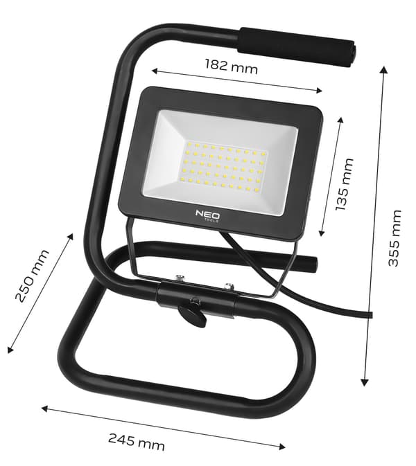 Spotlight 50W SMD LED 4250 lm 230V portabel