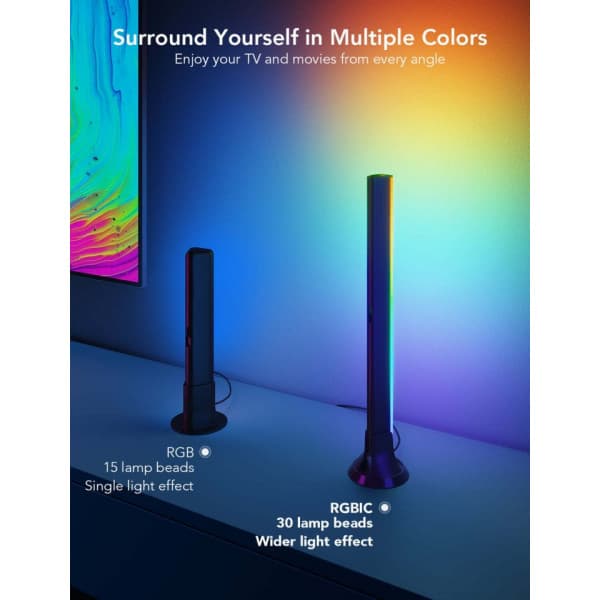 Govee RGBIC TV-lysstribe smart belysning, 40 - 70" TV-apparater