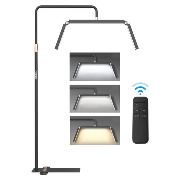 LED Videolampa, Justerbar Färgtemperatur 3200K-5600K, 40W Effekt,svart