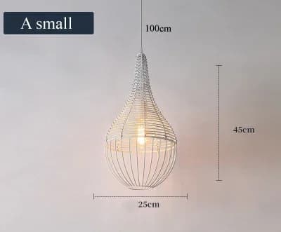 Pendellampa, metallkonstruktion, elegant design,B liten